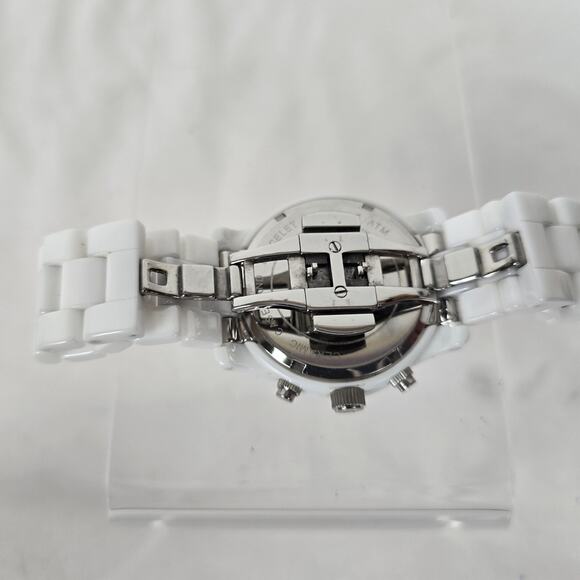 WOMENS MICHAEL KORS Runway White Dial Ceramic Strap with Glitz MK5188 - Picture 7 of 14